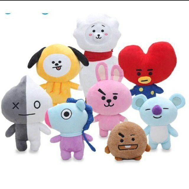 GẤU BÔNG BT21-BTS LÔNG NHUNG MỊN (20CM---&gt;25CM)