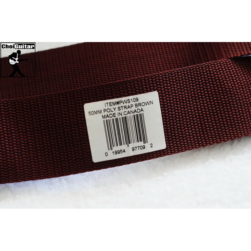 USA PW Woven Cotton GRY - Dây đeo đàn guitar/bass