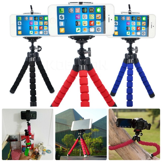 Chân Tripod Bạch Tuộc Xốp - Uốn Siêu Dẻo Mọi Địa Hình