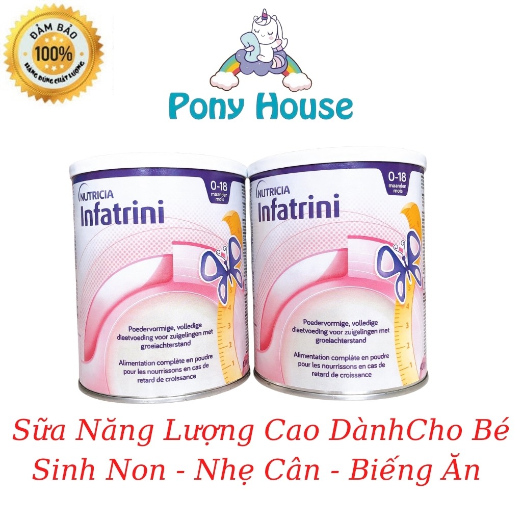 Sữa bột Nutricia Infatrini Nội Địa Đức 400g Cho Bé Sinh Non Nhẹ Cân (Từ 0-18 tháng) Date Mới