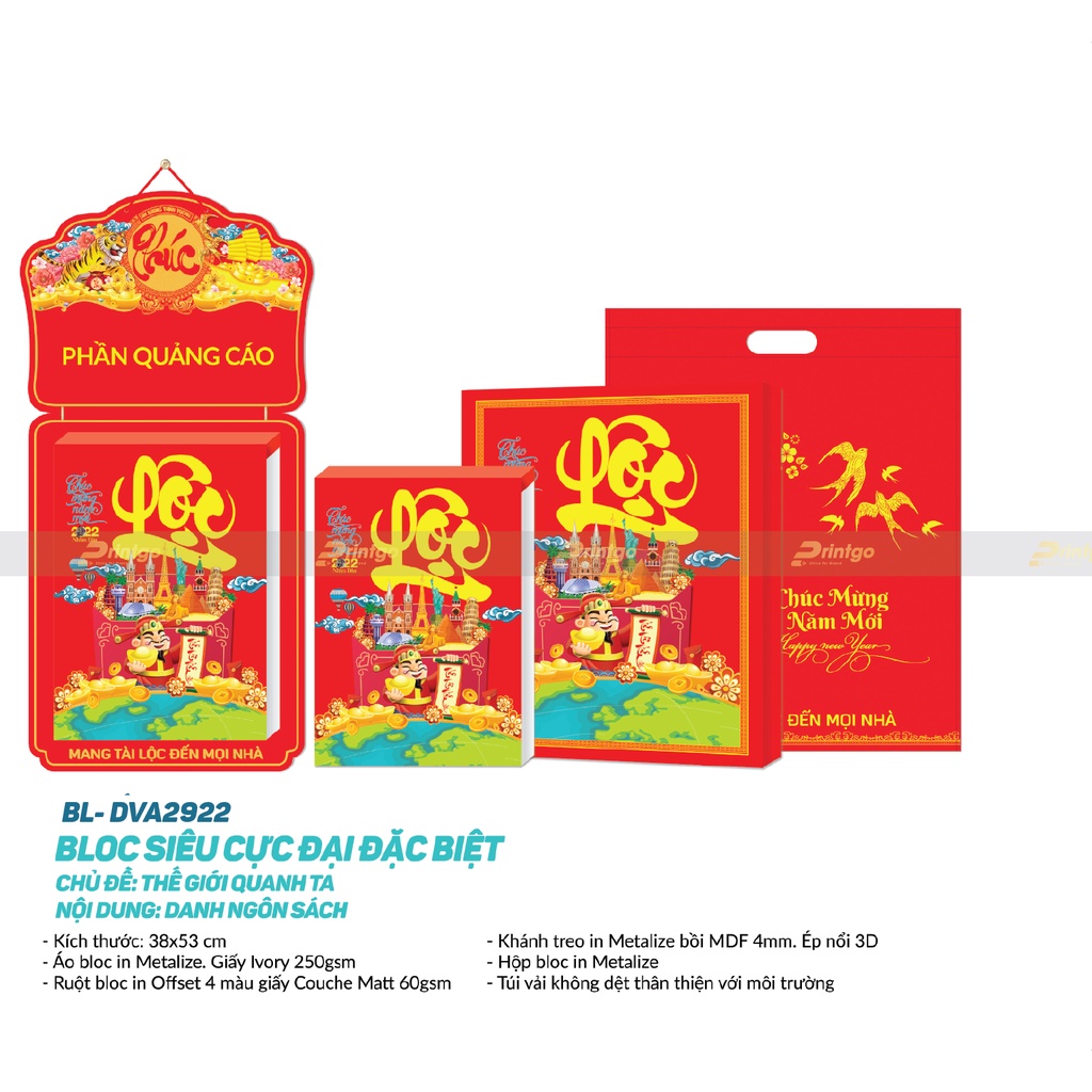 Lịch Bloc 2024 Cực Đại Đại Việt Á   -Giao màu ngẫu nhiên