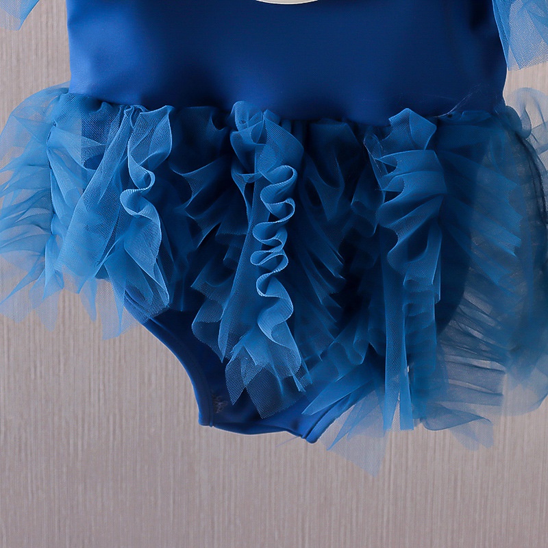 Bikini Bộ Đồ Bơi Một Mảnh Tay Bay Phối Ren Dễ Thương Phong Cách Hàn Quốc Thời Trang Mùa Hè Dành Cho Bé Gái 0-4 Tuổi