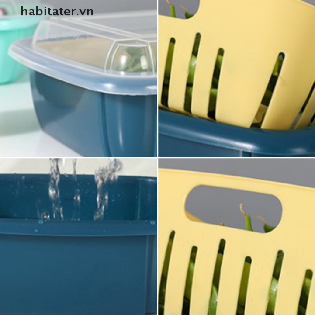 Khay Đựng Thực Phẩm Hai Tầng 3 Trong 1 Có Nắp Đa Năng Dùng Cho Tủ Lạnh