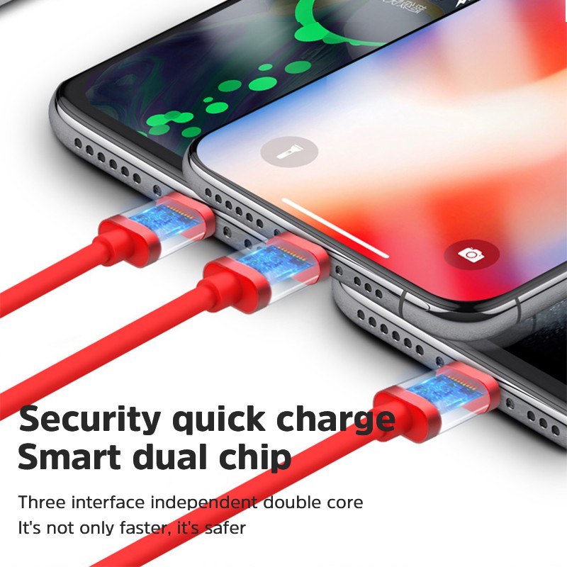 Cáp sạc 2.1A 1.2M cho Type-C / Micro / For iPhone