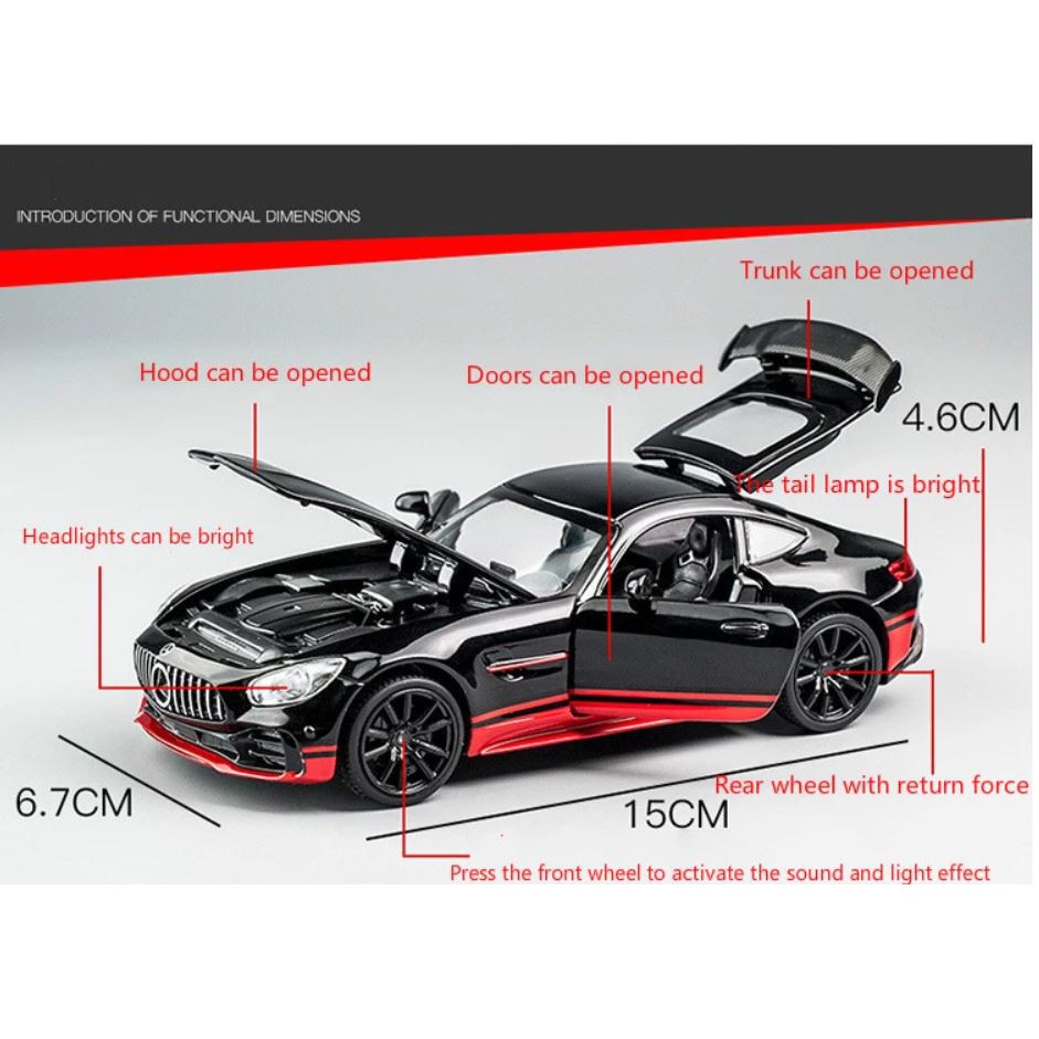 Mô hình xe kim loại Mercedes-Benz AMG GT-R tỷ lệ 1:32