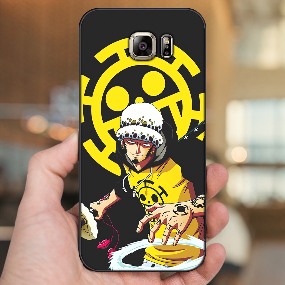 Ốp lưng Samsung Note 5 viền đen in hình Law One Piece