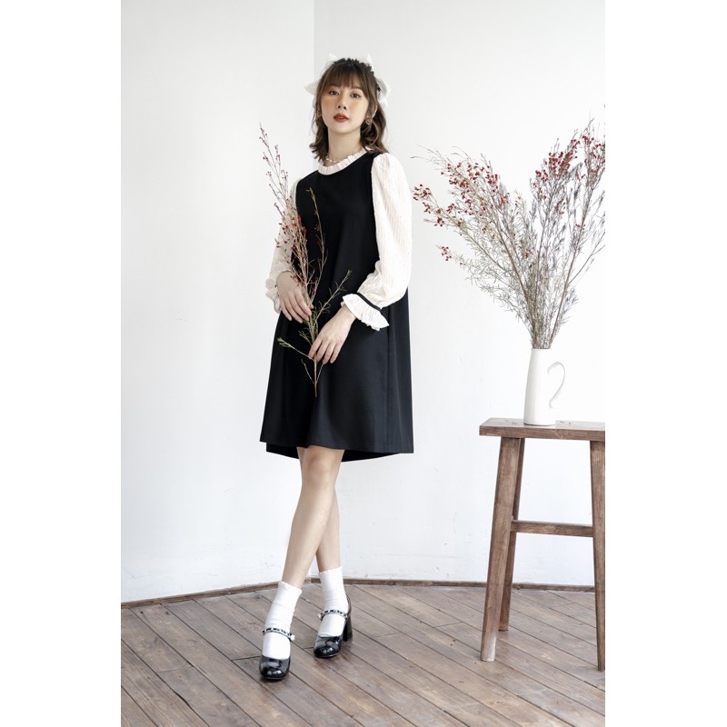 Đầm suông phối tay kim sa, váy suông A phối tay | BigBuy360 - bigbuy360.vn