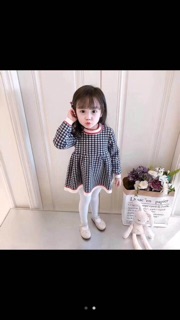 Váy len karo ( giá sỉ 1ri)