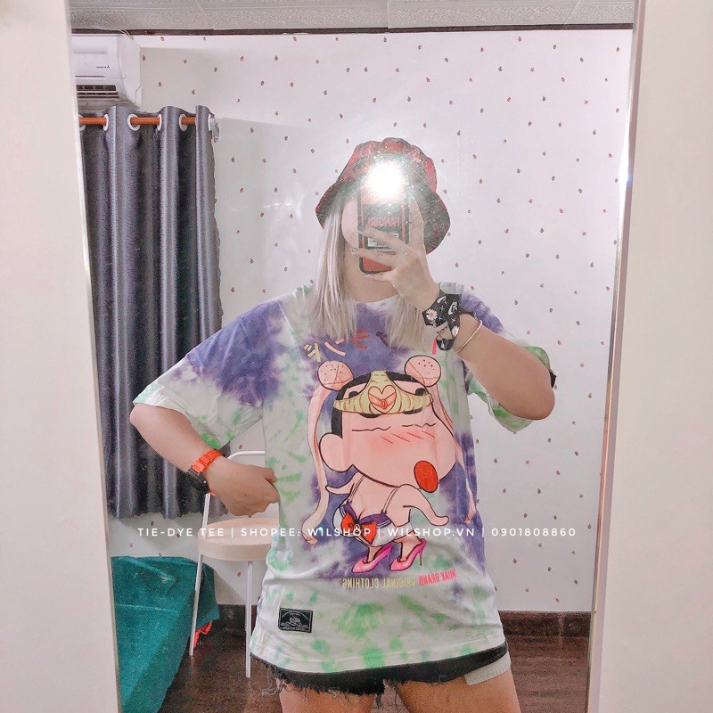 (M, L, XL) ÁO NHUỘM TIE-DYE - UNISEX - MÀU LOANG - PHÔNG THÁI