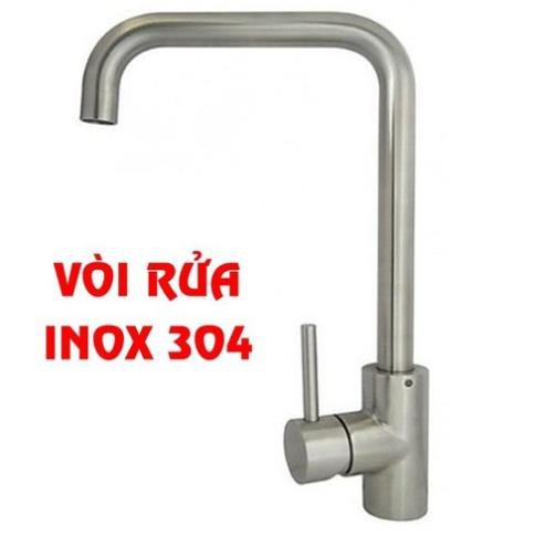 Vòi rửa bát nóng lạnh inox 304 – vòi lắp đặt chậu rửa bát nóng lạnh model 07