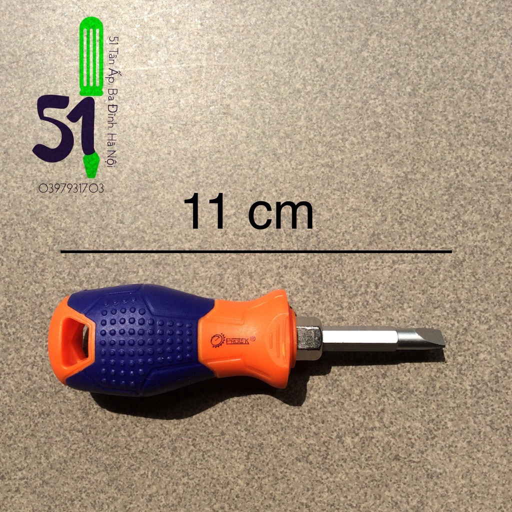 Tô vít lùn Protek 2 đầu  | Tua vít ngắn 11cm