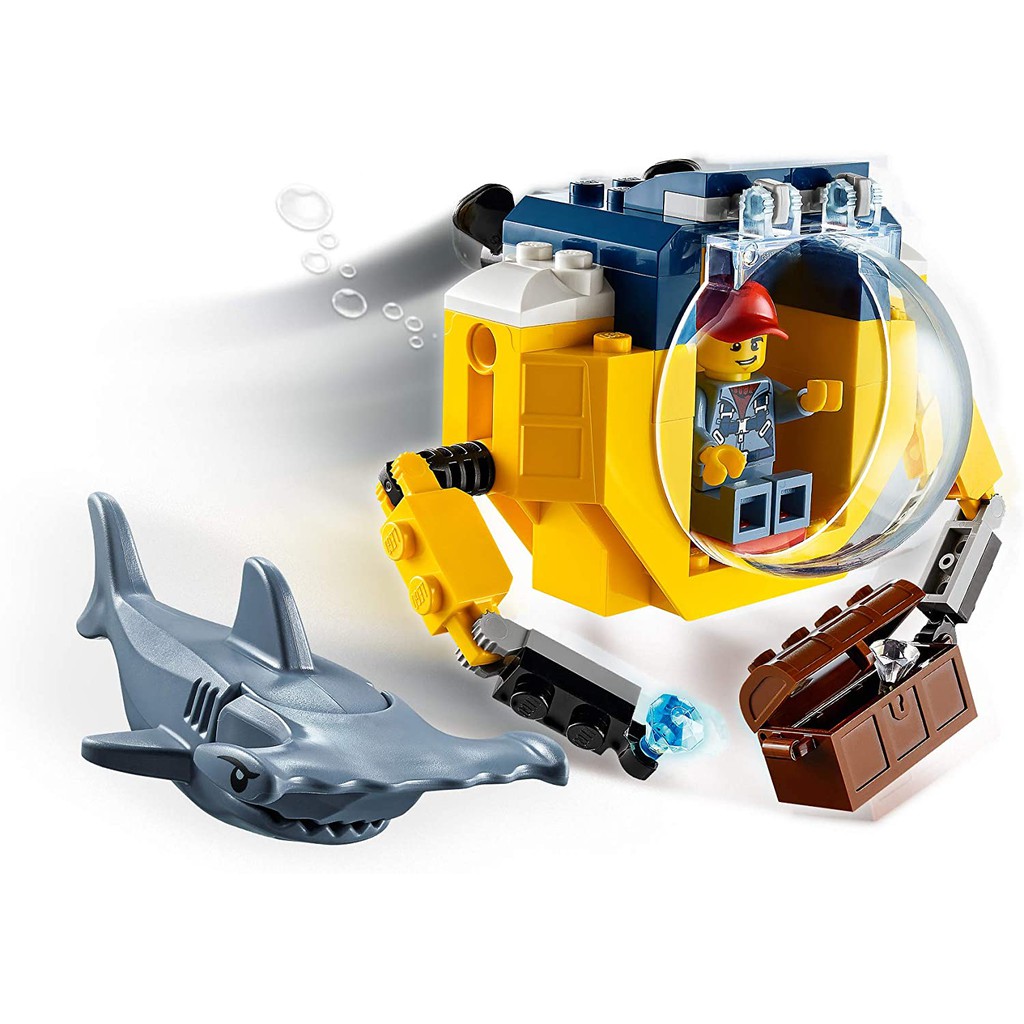 LEGO CITY CHÍNH HÃNG - TÀU NGẦM MINI TRUY TÌM KHO BÁU - MÃ SP 60263