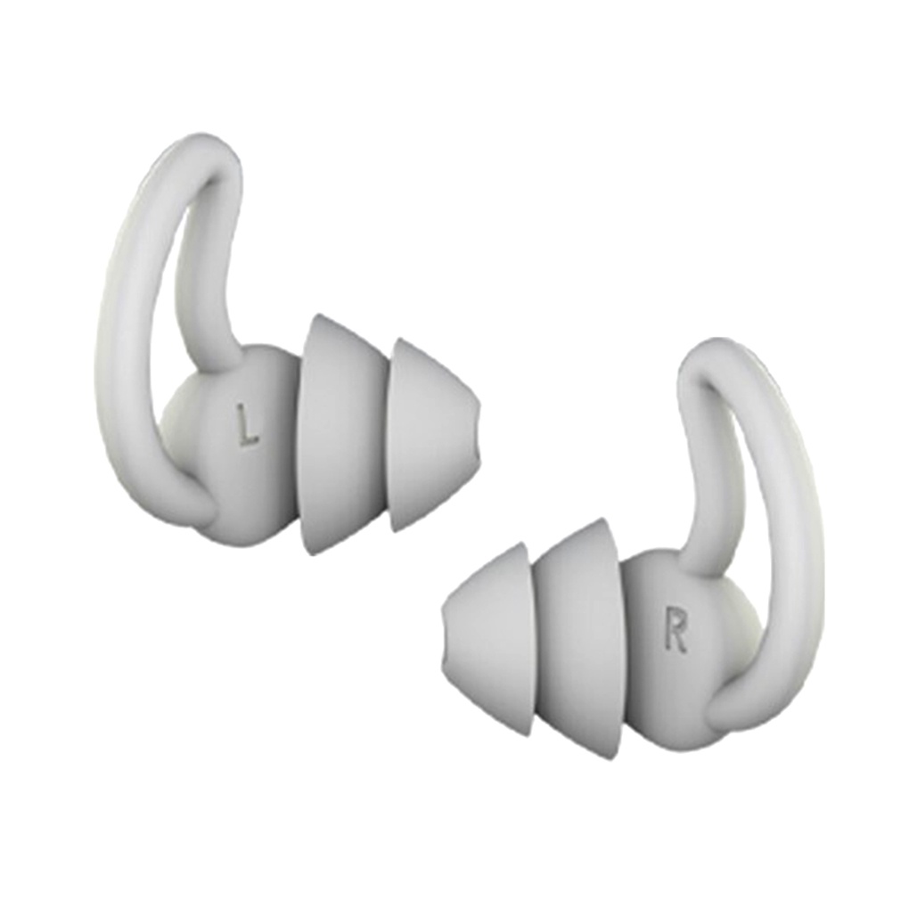 [Hàng mới về] Cặp nút bịt tai bằng silicon giảm tiếng ồn có thể tái sử dụng dành cho văn phòng/ nhà ở