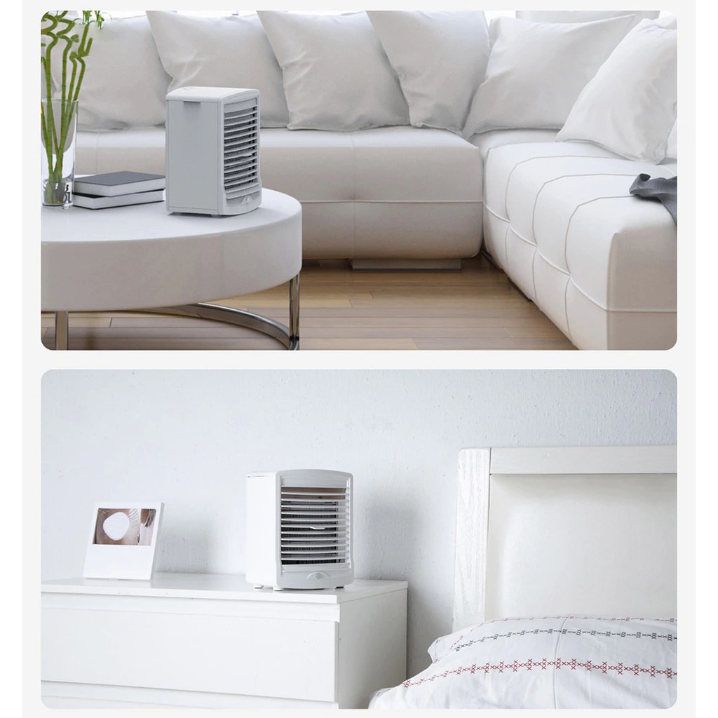 Quạt điều hòa mini xiaomi thermo XL- ZNSFS0 Quạt đá điều hòa cảm biến chuyển động, pin 4000 mah