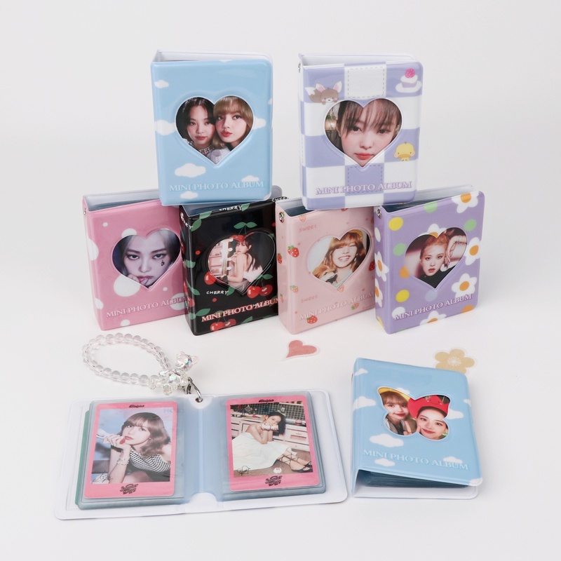 Album Ảnh 3 Inch Hình Trái Tim Giá Đỡ
