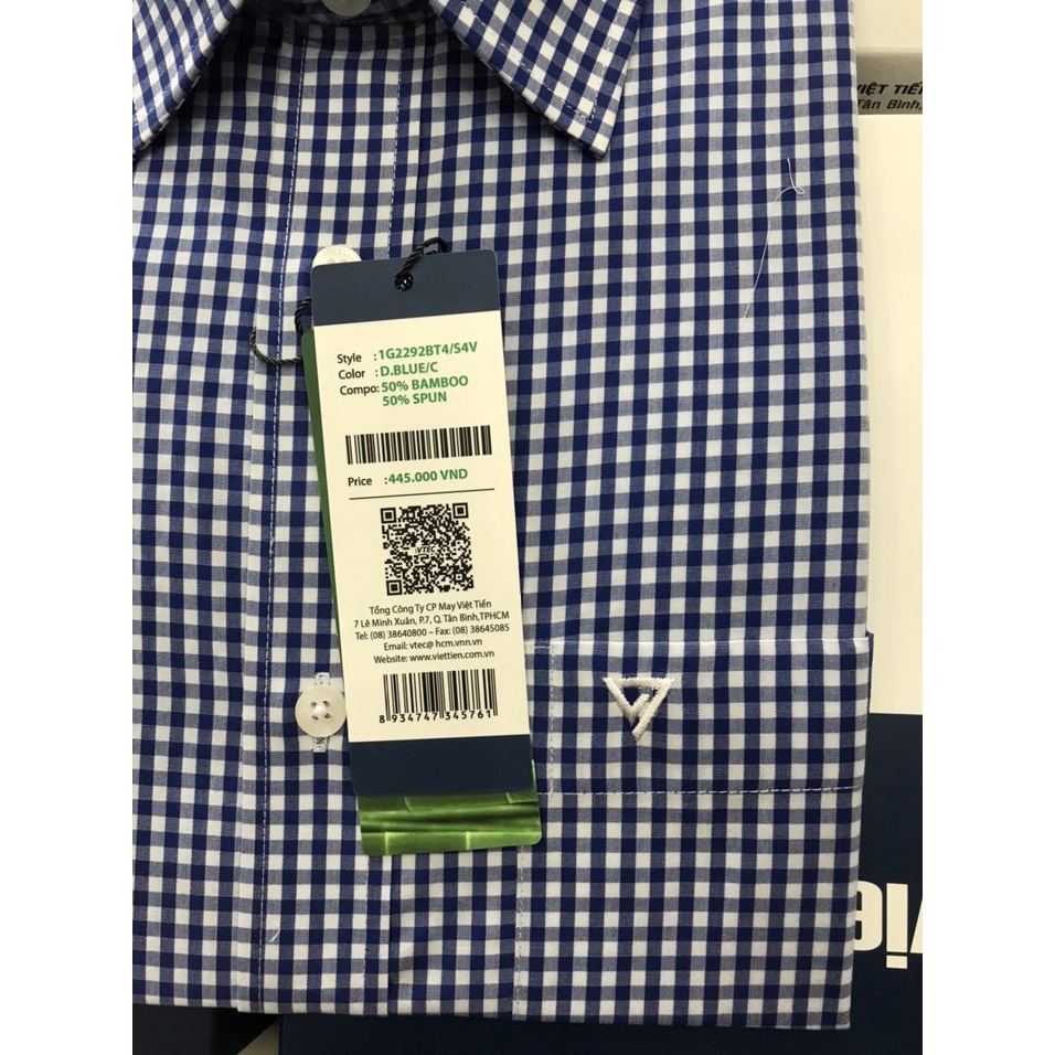 Áo sơ mi ngắn tay hiệu việt tiến giá mác | BigBuy360 - bigbuy360.vn