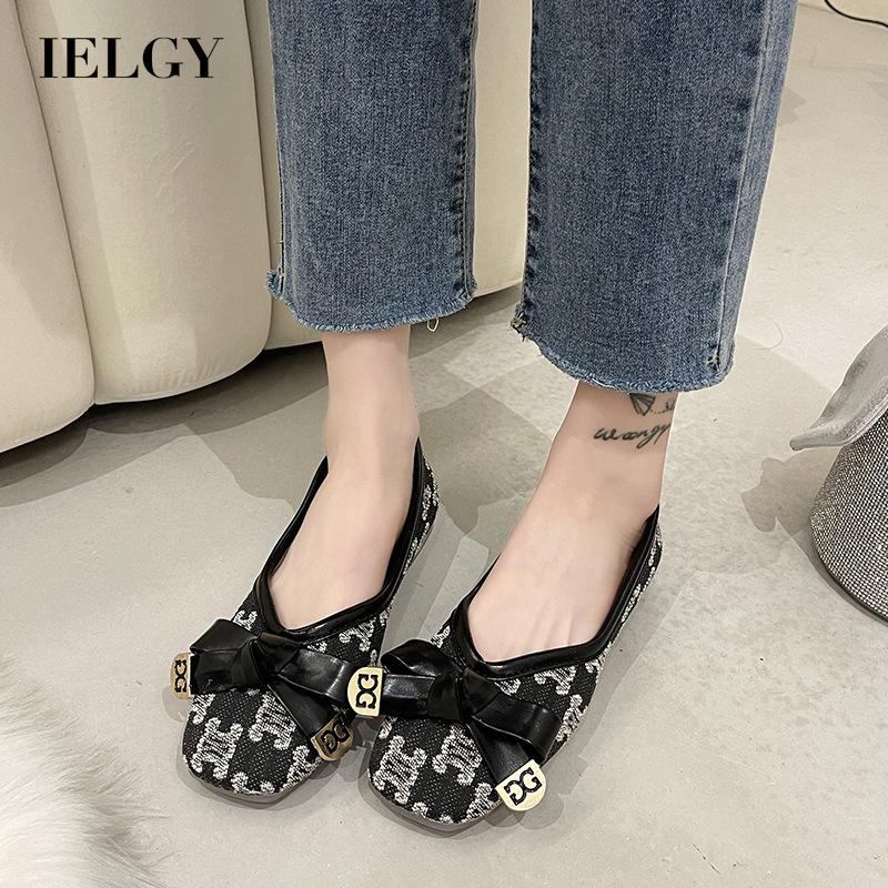 Giày búp bê IELGY đính nơ đơn giản dễ phối đồ
