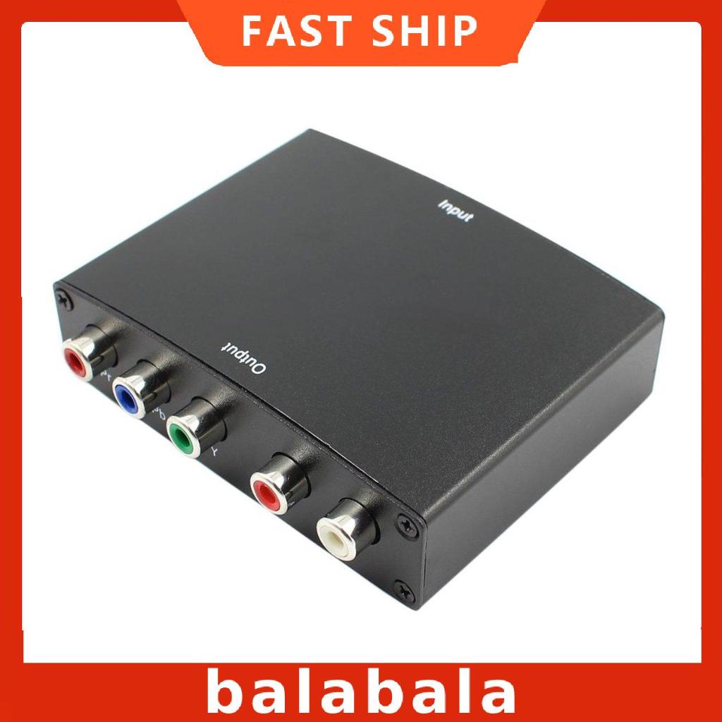 [BL]HDMI-compatible To 5RCA RGB Component YPbPr Video +R/L Audio Adapter Converter