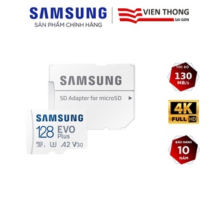 Mua Thẻ nhớ microSDXC Samsung Evo Plus MB-MC128KA 128GB upto 130MB/s C10 U3 kèm Adapter (Bảo hành 10 năm)