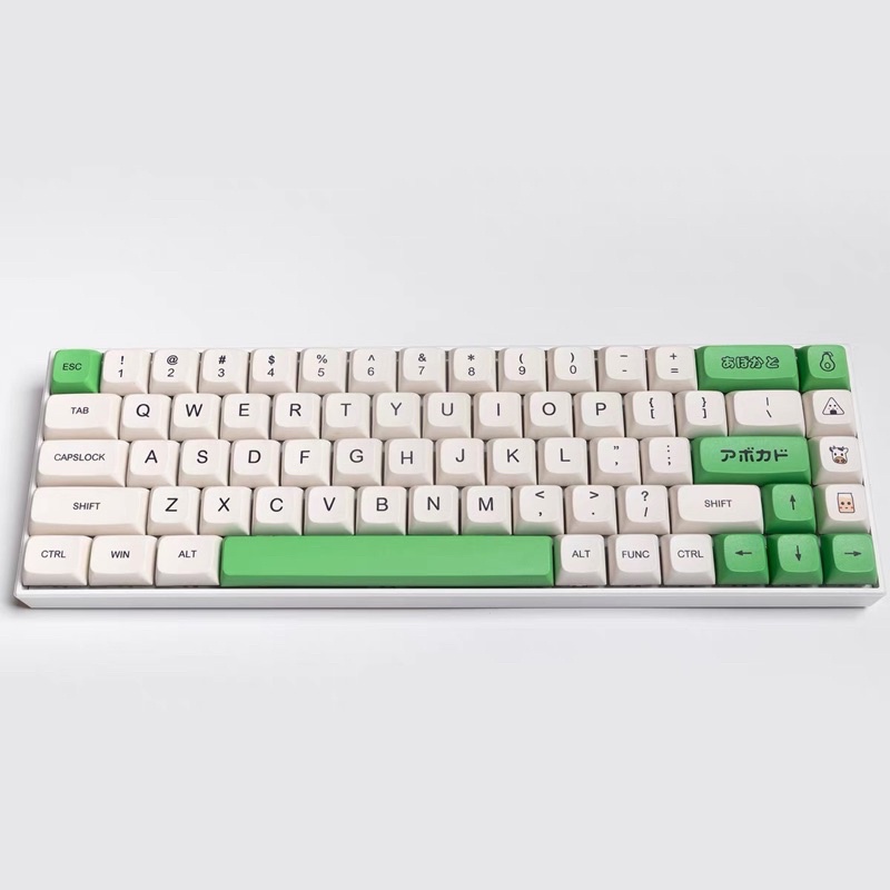 [Mã 33ELSALE hoàn 7% đơn 300K] Set keycap Thick Pbt Xda Avocado cho bàn phím cơ