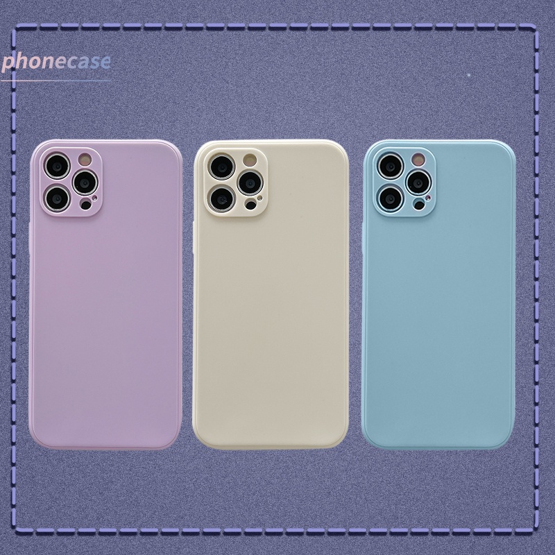 Fashion Pure Color Straight Cube Casing Xiaomi Redmi Note 10 10S Redmi POCO X3 NFC X3 PRO M3 Redmi 9C NFC 9A 9i 9T 9 Power 10X POCO M2 PRO Soft Phone Case Cover