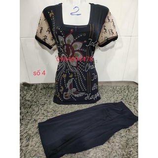 đồ bộ trung niên đính đá