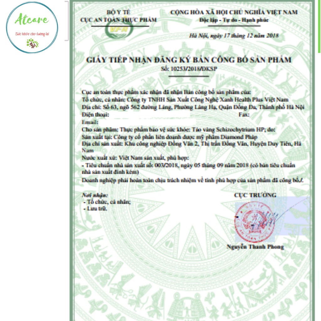 tảo vàng cao cấp nhật💖FREESHIP💖Tảo vàng SCHIZOCHYTRIUM LITCCC7221 | Thế Giới Skin Care