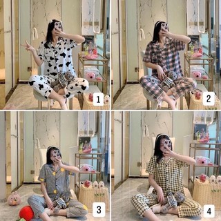 Bộ pijama nữ cộc tay