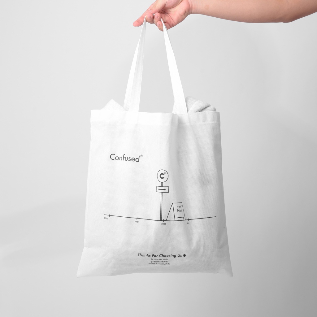 Túi Tote Confused SS2 - Phong cách hàn quốc