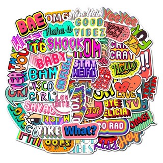 COMBO 10 MIẾNG DÁN STICKER TRANG TRÍ NÓN BẢO HIỂM, LAPTOP, VALI