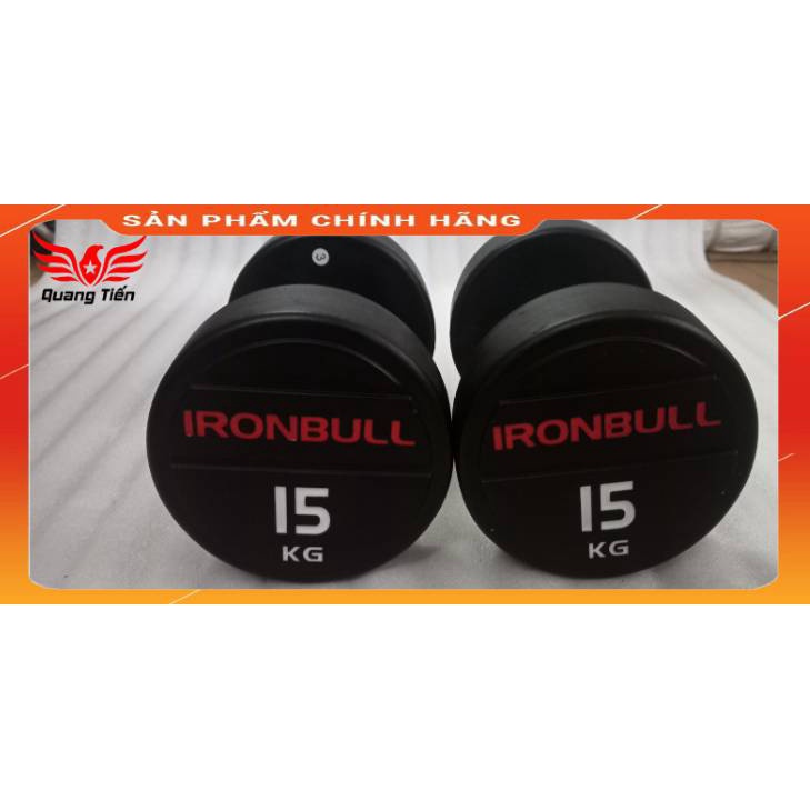 Tạ tay thép bọc cao su IronBull IR04 nhập khẩu 15kg ( giá 1 quả )