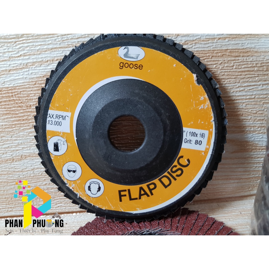 BÁNH NHÁM XẾP FLAP DISC 100 * 16mm 13000 VÒNG/ PHÚT