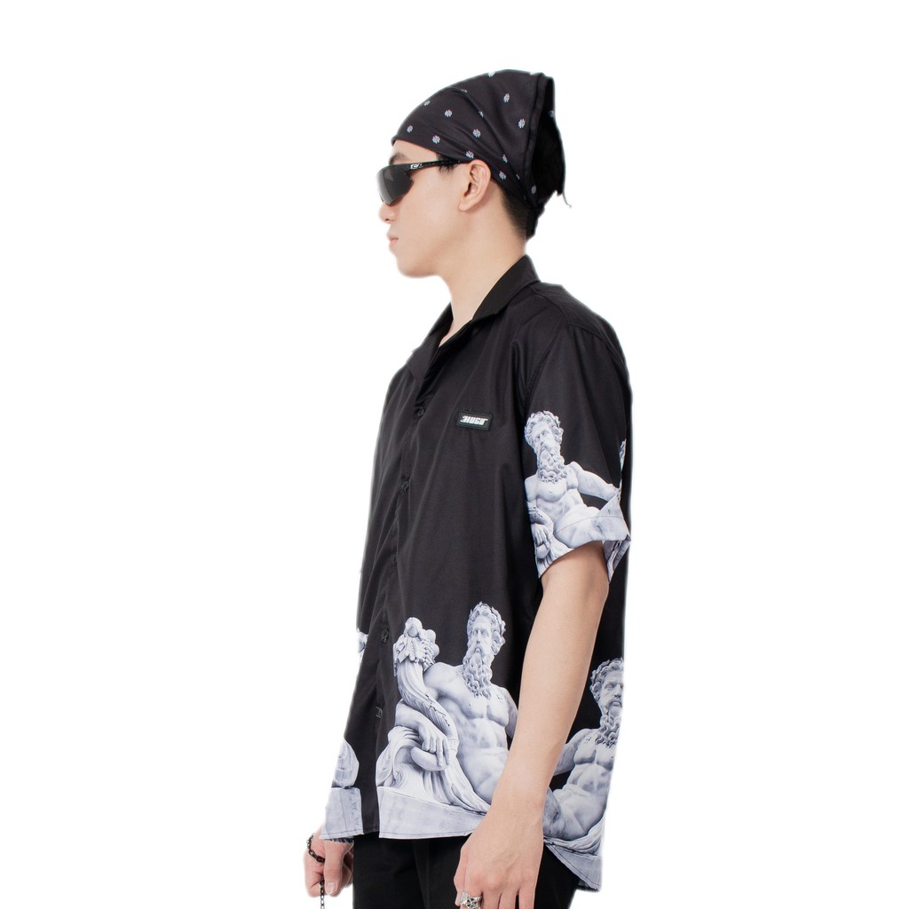 ÁO SƠ MI THE MEN MÀU ĐEN | BigBuy360 - bigbuy360.vn