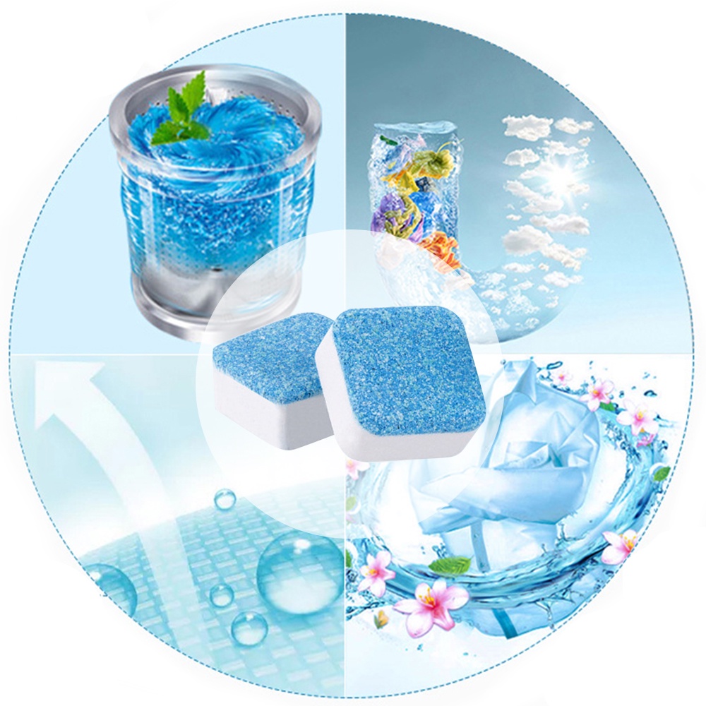 Viên Sủi Làm Sạch Bồn Chứa Máy Giặt Viên Sủi Làm Sạch Bồn Rửa Dụng Cụ Tẩy Cặn Sâu Đa Năng Dụng Cụ Làm Sạch Gia Dụng