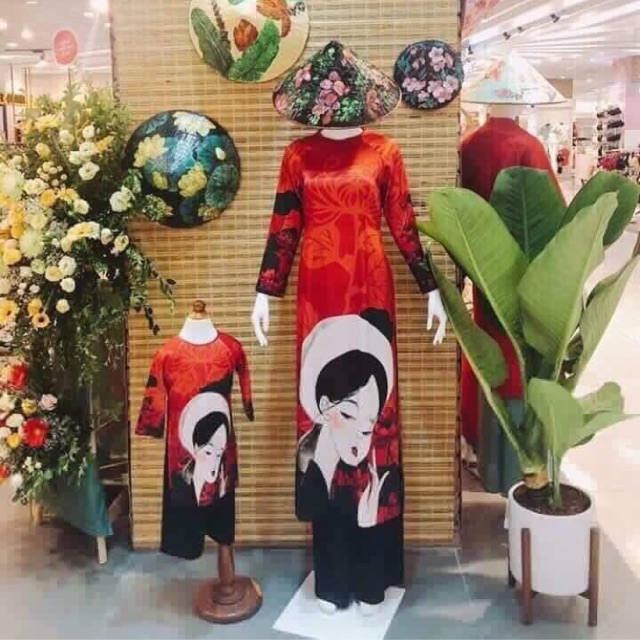 Sét áo dài cô tấm mẹ bé