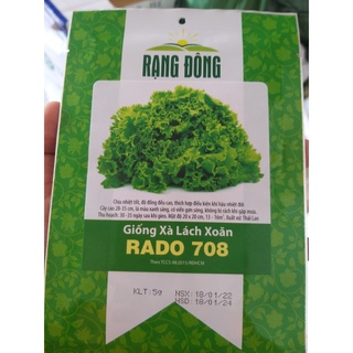 Hạt giống xà lách xoăn rado 708 rạng đông gói 5g