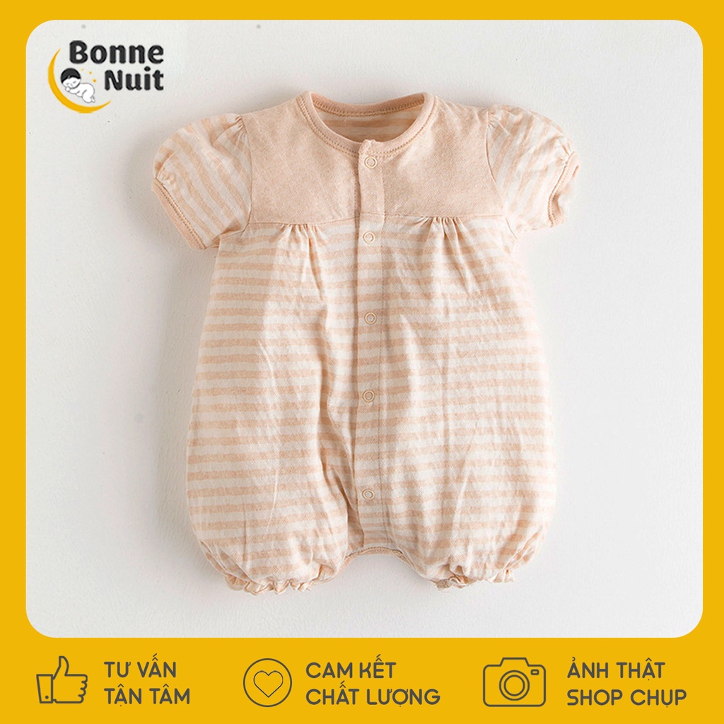 Romper cho bé gái 100% sợi cotton hữu cơ tự nhiên cực xinh yêu