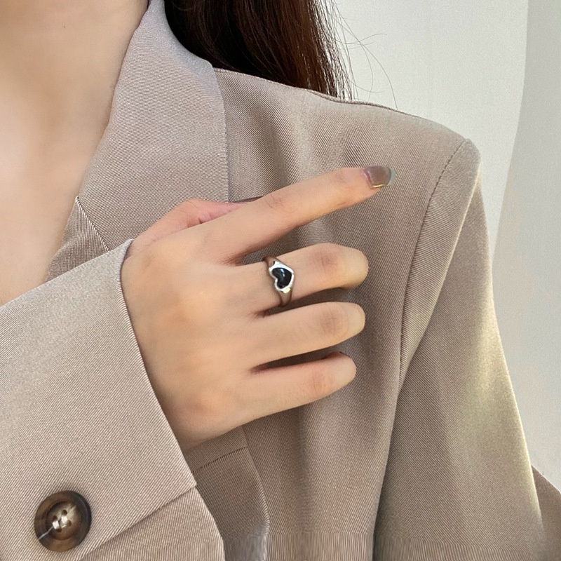 Nhẫn thời trang nữ Madeline N21 mặt trái tim dể thương phong cách Hàn Quốc tuyệt đẹp
