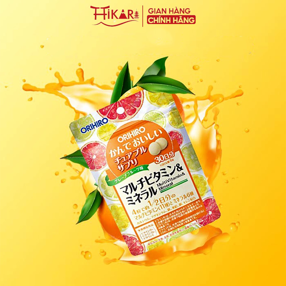 Viên uống bổ sung vitamin C và khoáng chất Orihiro ( túi 120 viên)