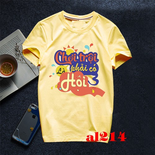 áo nhóm đơn giản in ăn chơi là phải có hội -- [Giá niêm yết là giá của 1 áo]