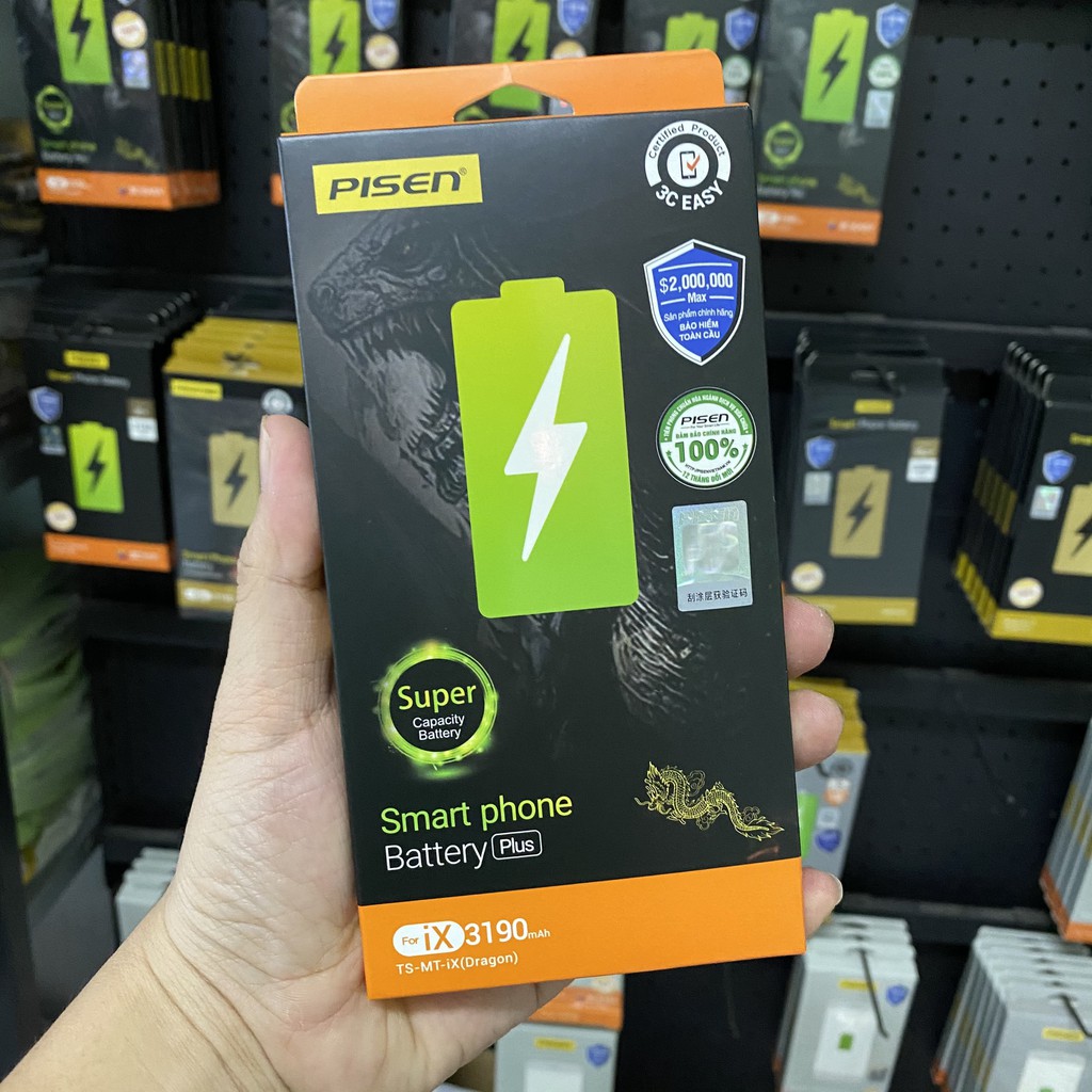 Pin iPhone X - Chất lượng cao - Chính hãng Pisen
