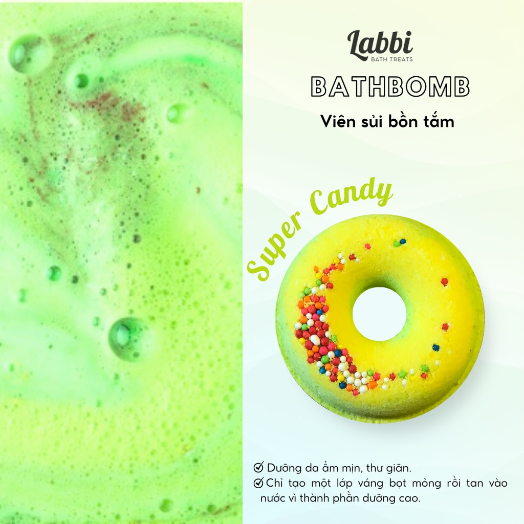 SUPER CANDY  [Labbi] Bath bomb / Viên sủi bồn tắm / Bom tắm
