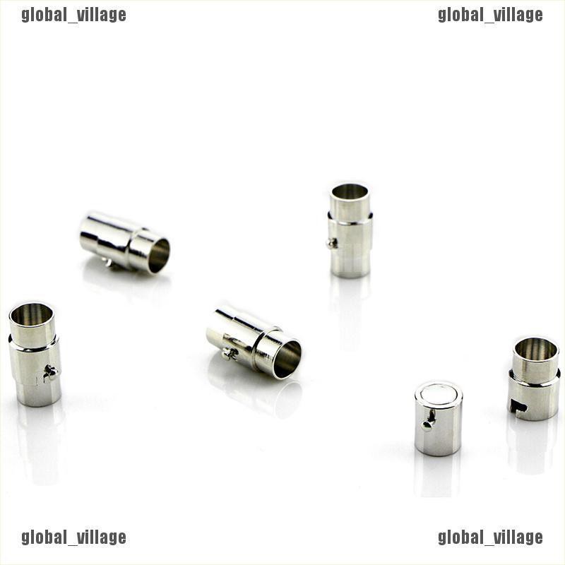 Bộ 5 Khóa Nam Châm Kèm Dây Da Dùng Làm Vòng Tay Handmade DIY