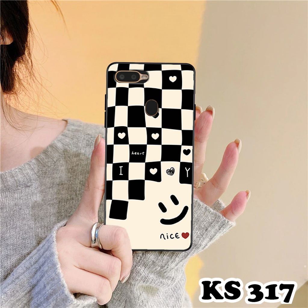 Ốp lưng Oppo A5s - Oppo A7 - Oppo A12 - Ốp in hình họa tiết caro - Chất liệu TPU siêu bền, sang trọng