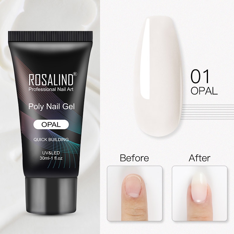 Gel Sơn Móng Poly Rosalind 30ml 11 Màu Thời Trang Đắp Nối Móng Nhanh Chóng