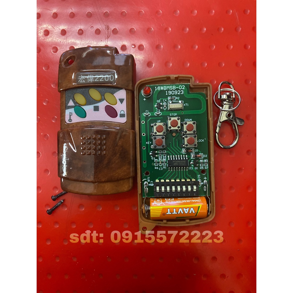 Điều Khiển Cửa Cuốn 330mhz mã gạt - Tay Điều Khiển Cửa Cuốn cực xịn