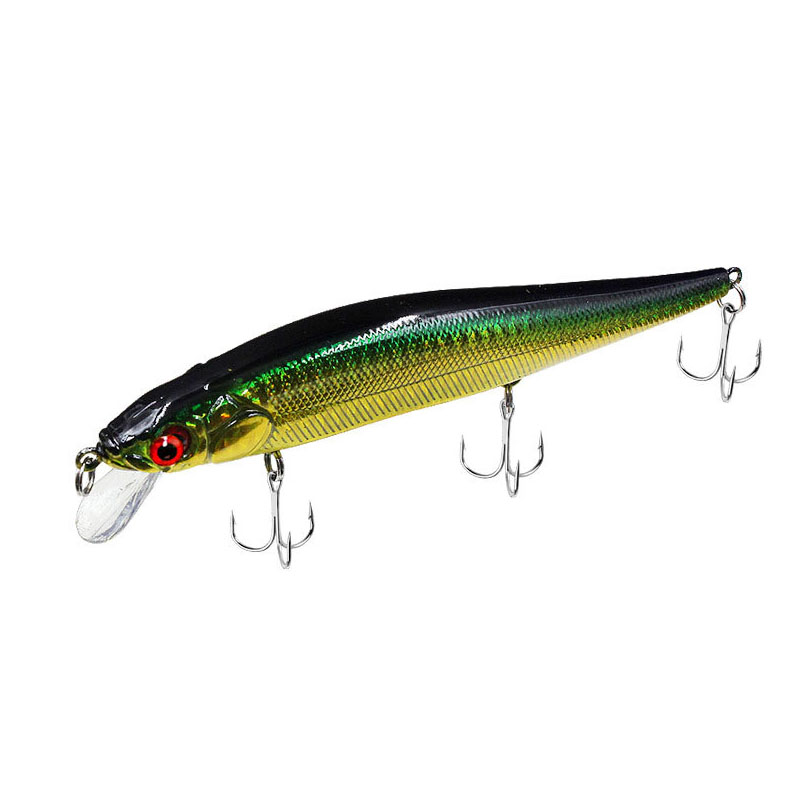 Mồi câu cá giả bằng nhựa cứng 5 màu tùy chọn 14cm / 22g độ sâu lặn 0-2M kèm móc số #6