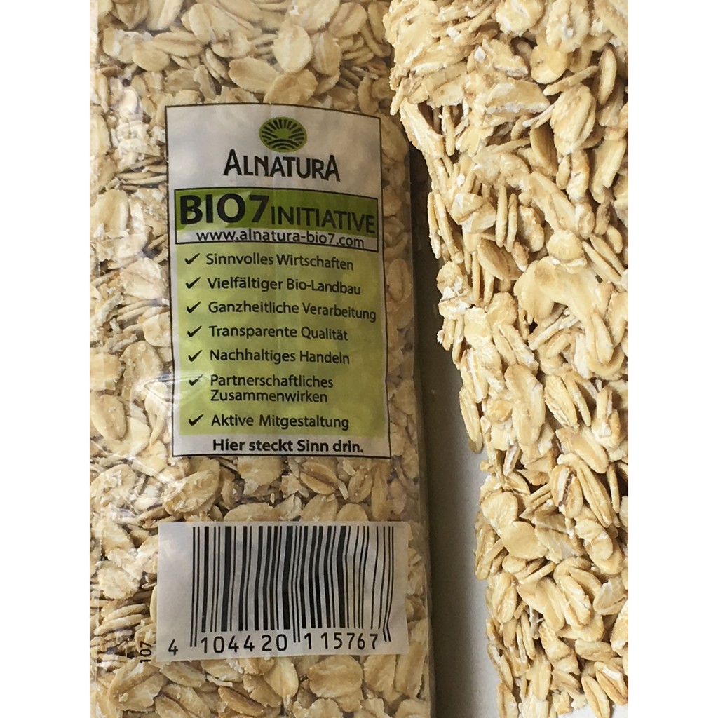 Combo 2 Yến mạch Hafer cán dẹp cuả Đức. Khối lượng 500gr x 2 = 1 kg.