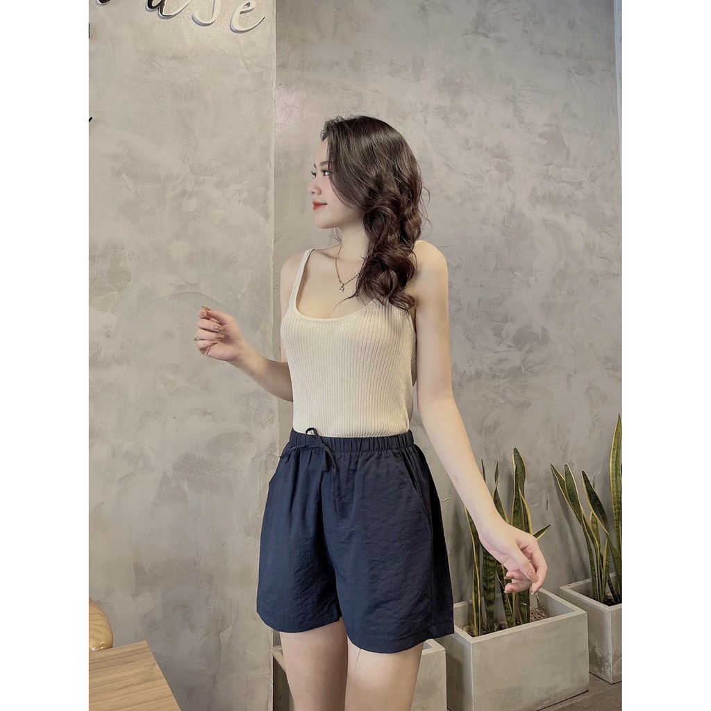 Quần short nữ đẹp vải đũi xước hàn quốc cao cấp mềm mại thoáng mát LOT STORE QA13