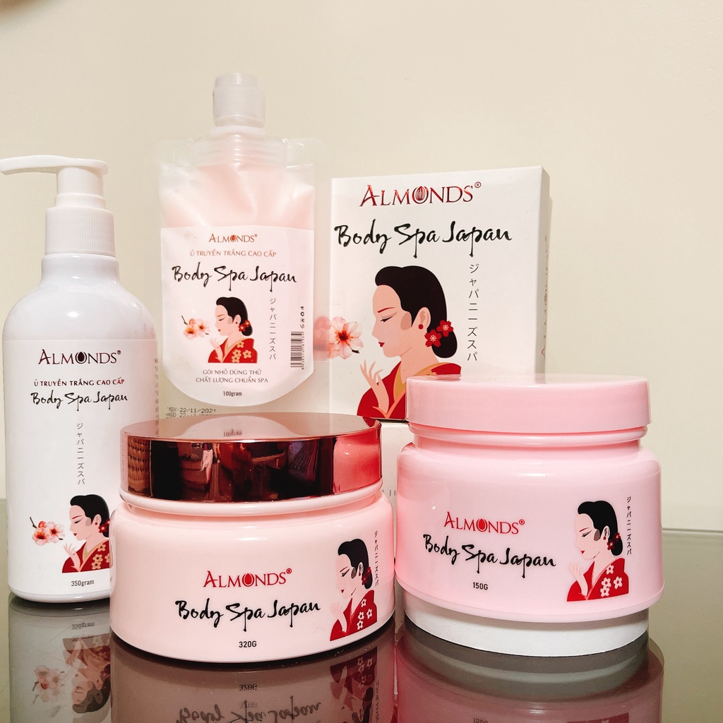 COMBO DƯỠNG DA BODY SIÊU TRẮNG SPA JAPAN ALMONDS